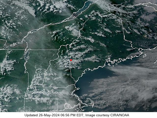 NOAA GOES image for Maine